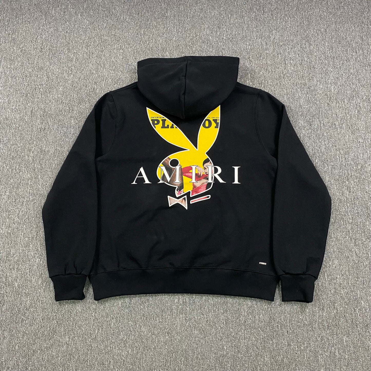 AMIRI PLAYBOY LOGO HOODIE BLACK YELLOW - Prime Reps