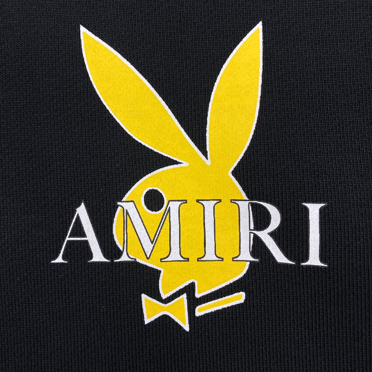 AMIRI PLAYBOY LOGO HOODIE BLACK YELLOW - Prime Reps