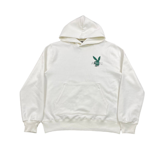 AMIRI PLAYBOY LOGO HOODIE WHITE GREEN - Prime Reps