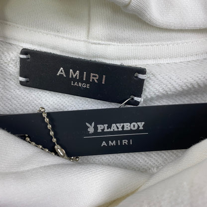 AMIRI PLAYBOY LOGO HOODIE WHITE GREEN - Prime Reps