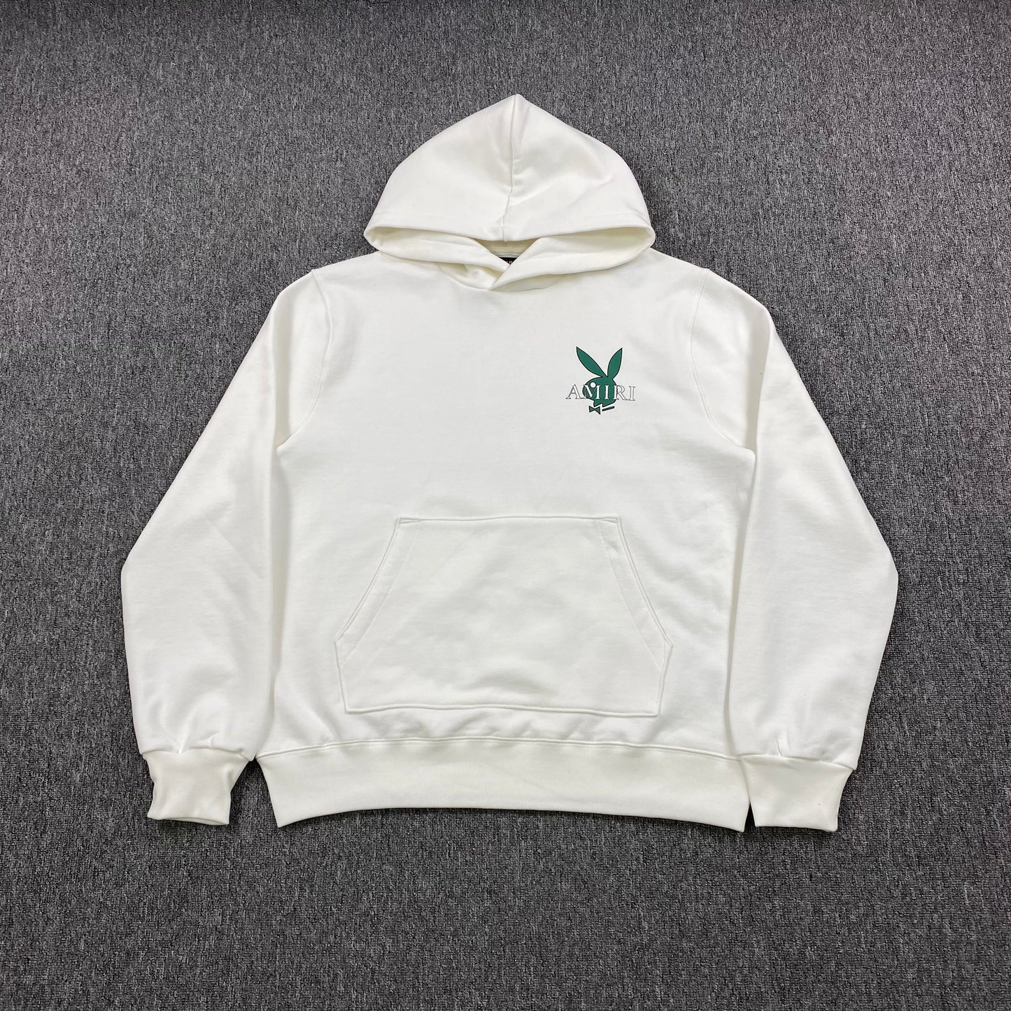 AMIRI PLAYBOY LOGO HOODIE WHITE GREEN - Prime Reps
