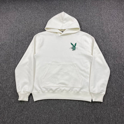 AMIRI PLAYBOY LOGO HOODIE WHITE GREEN - Prime Reps