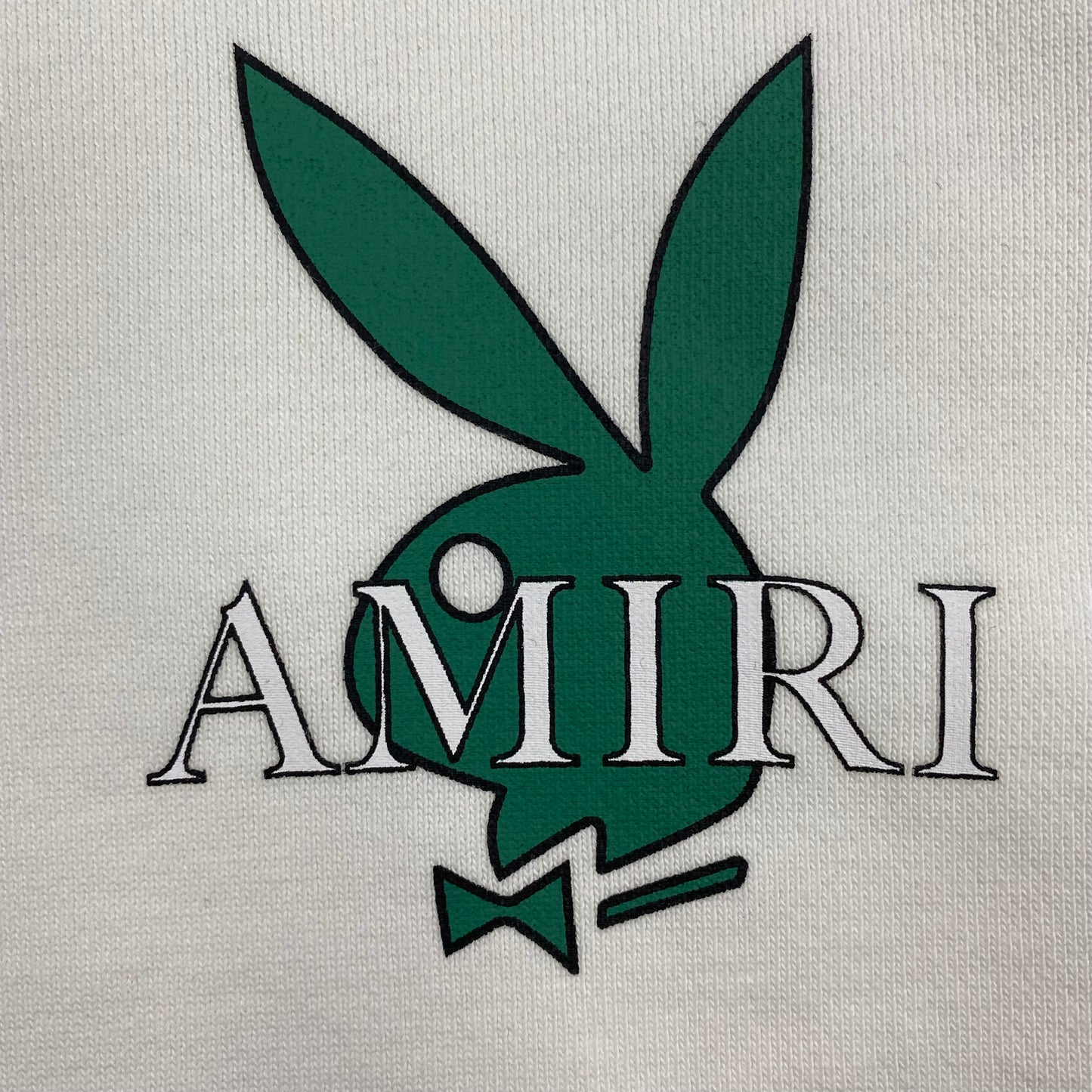 AMIRI PLAYBOY LOGO HOODIE WHITE GREEN - Prime Reps
