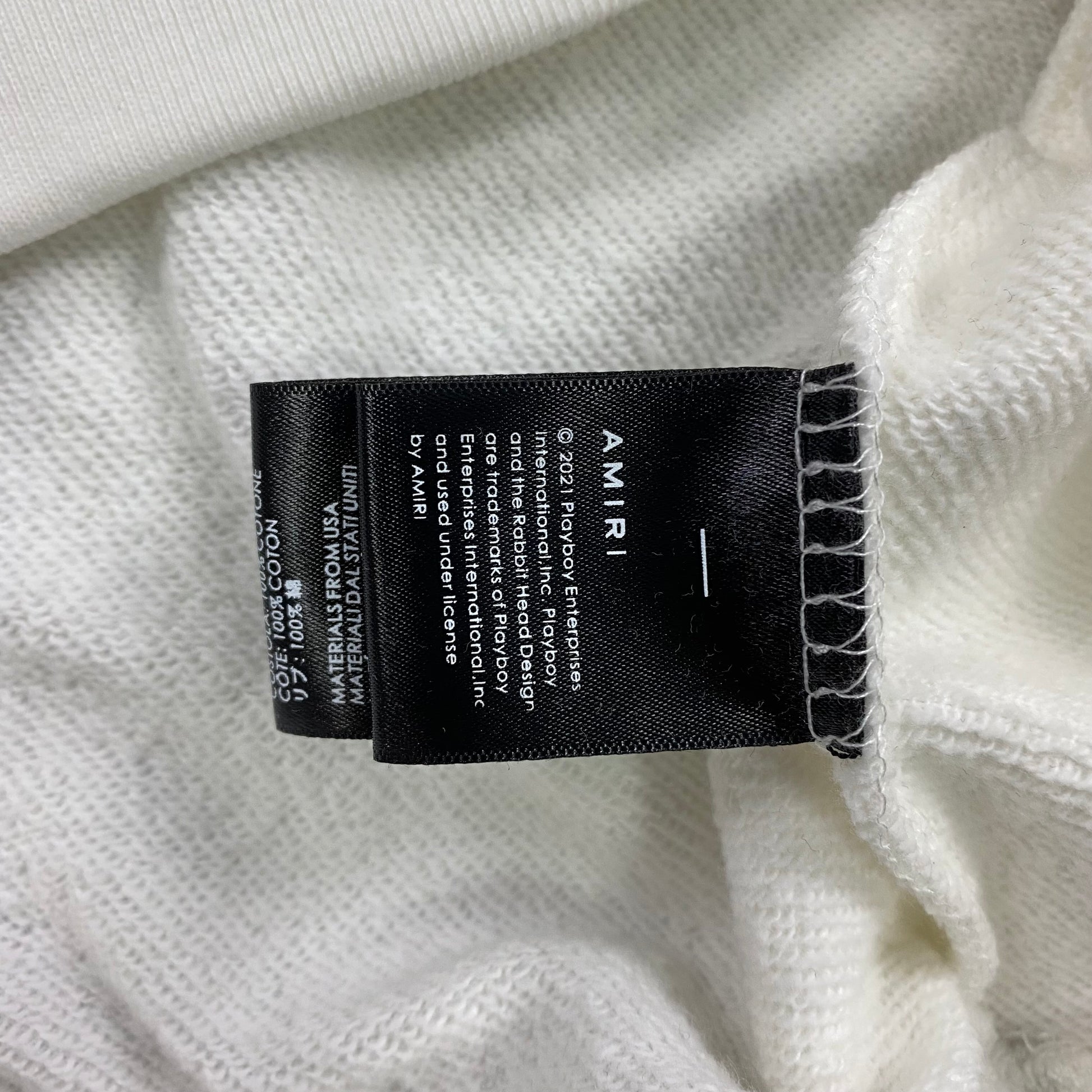 AMIRI PLAYBOY LOGO HOODIE WHITE GREEN - Prime Reps