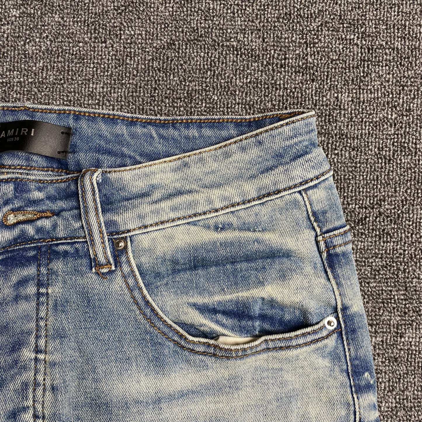 AMIRI VARSITY LOGO JEANS - Prime Reps