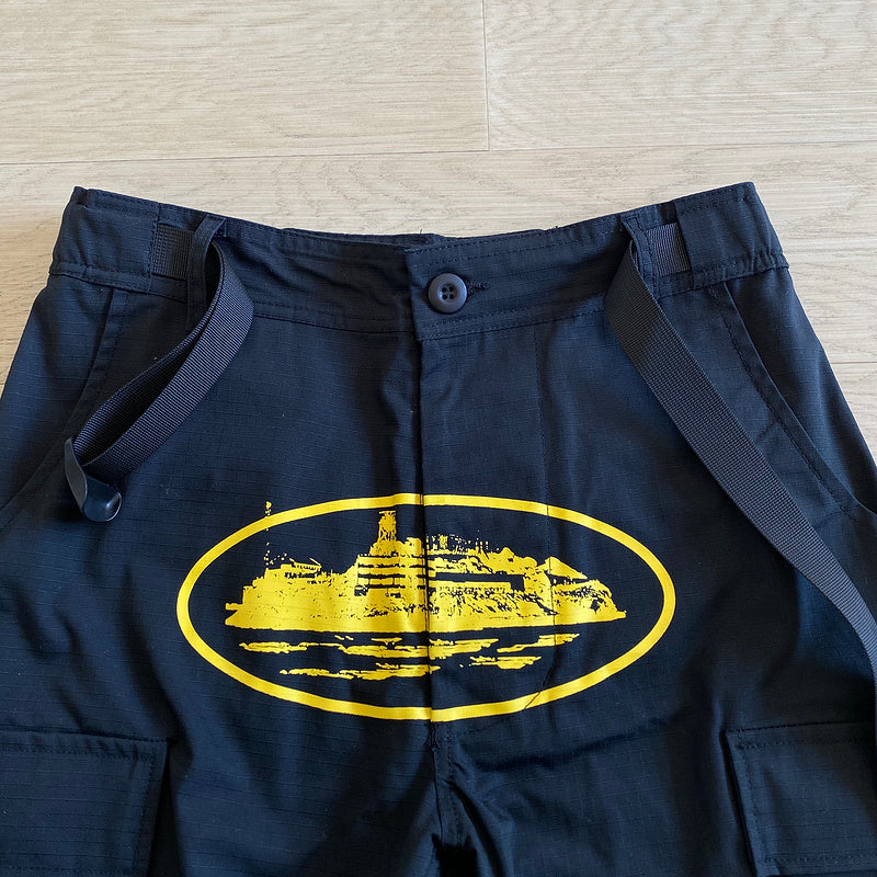 CORTEIZ ALCATRAZ GUERRILAZ CARGO PANTS BLACK - Prime Reps
