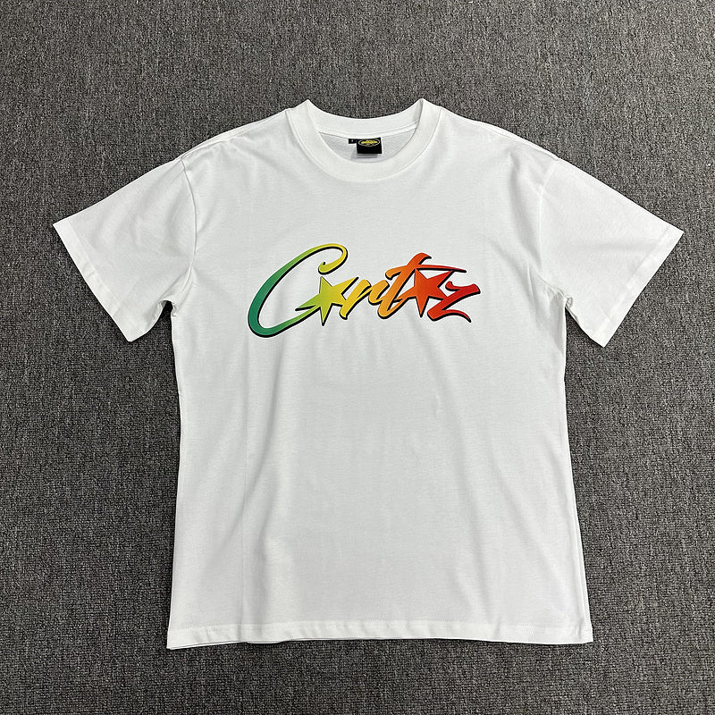 CORTEIZ ALLSTARZ T-SHIRT WHITE RASTA GRADIENT - Prime Reps