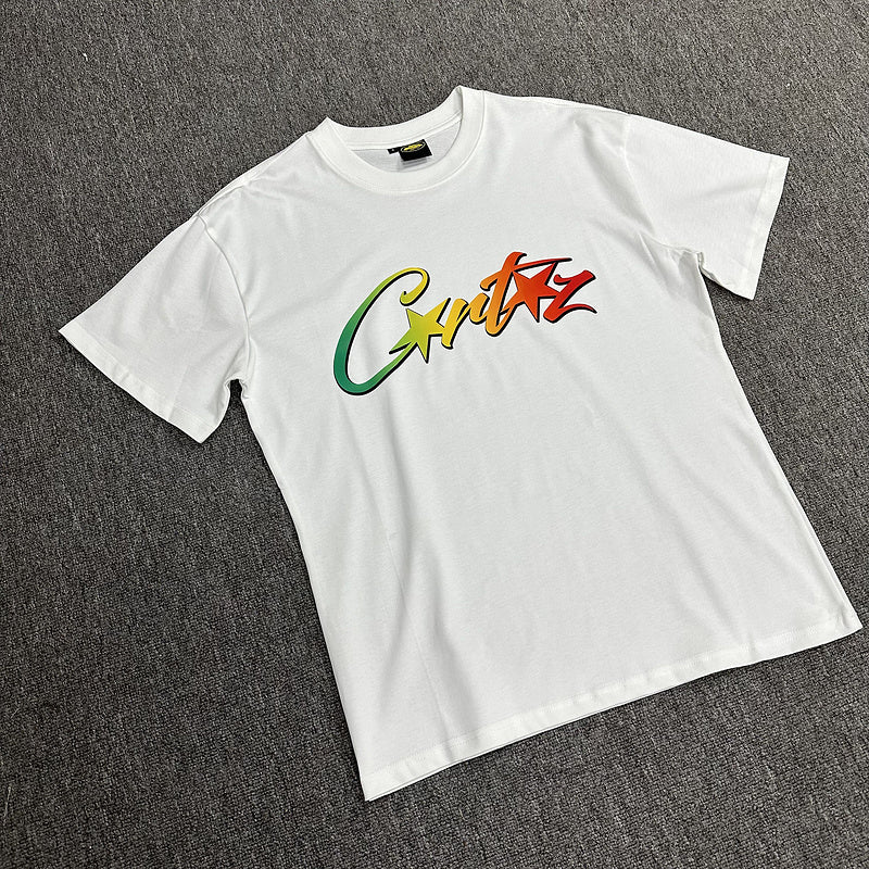 CORTEIZ ALLSTARZ T-SHIRT WHITE RASTA GRADIENT - Prime Reps