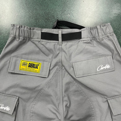 CORTEIZ CARGO PANTS STONE GREY - Prime Reps
