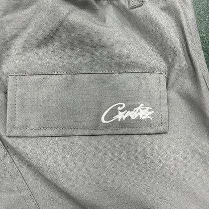 CORTEIZ CARGO PANTS STONE GREY - Prime Reps