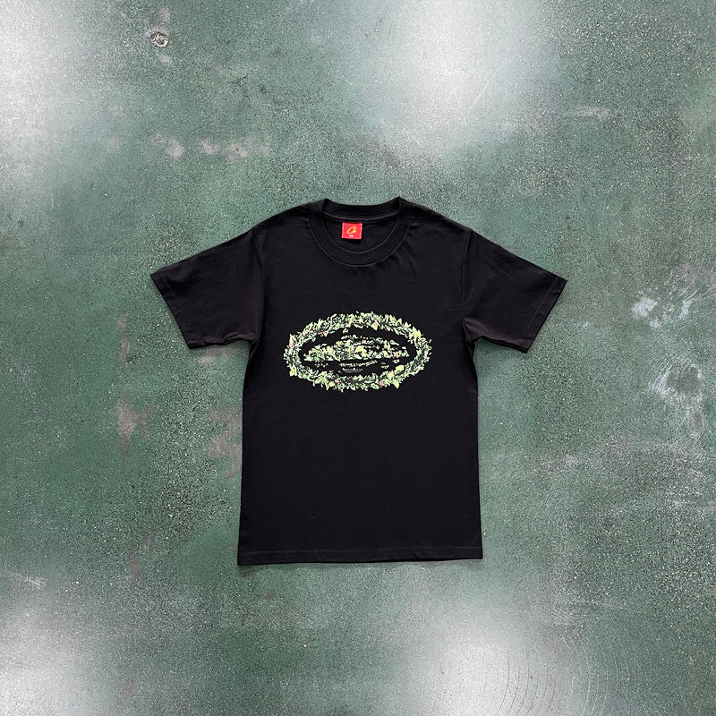CORTEIZ GRASS ROUND TEE BLACK - Prime Reps
