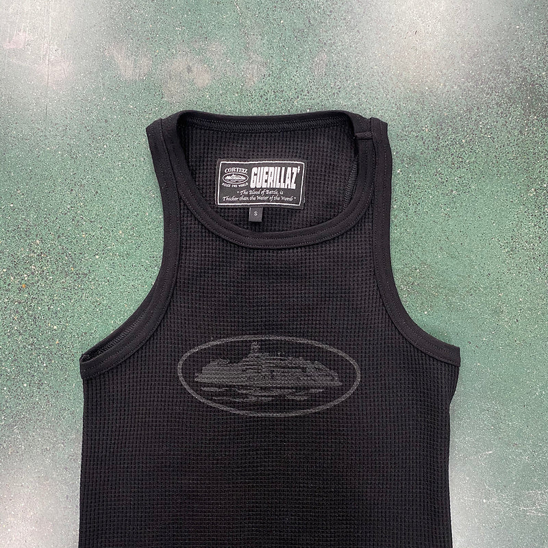CORTEIZ RTW OG WOMEN'S ALCATRAZ TANK TOP BLACK ON BLACK - Prime Reps