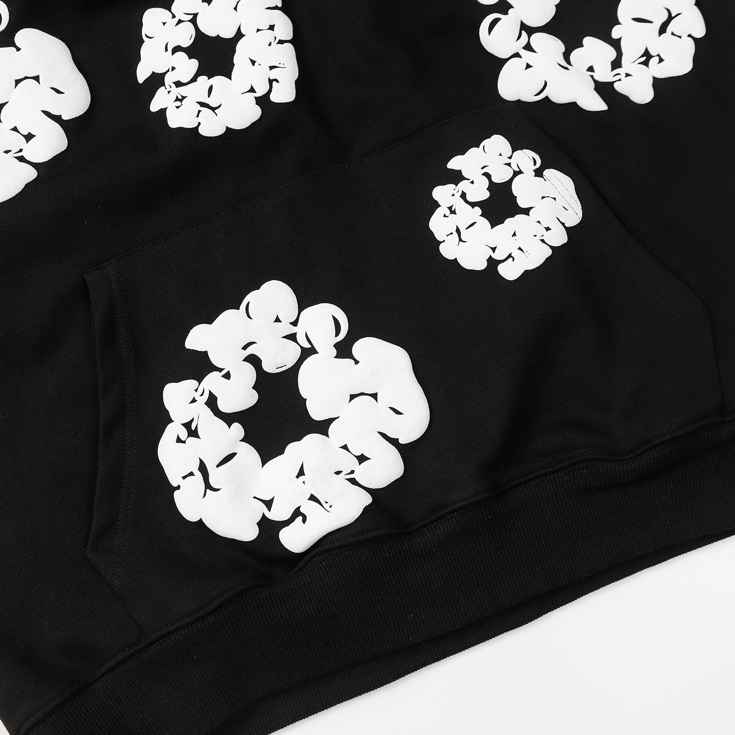 DENIM TEARS COTTON WREATH HOODIE BLACK - Prime Reps