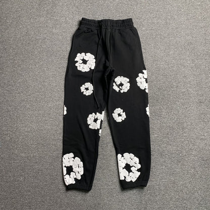 DENIM TEARS COTTON WREATH SWEATPANTS BLACK - Prime Reps