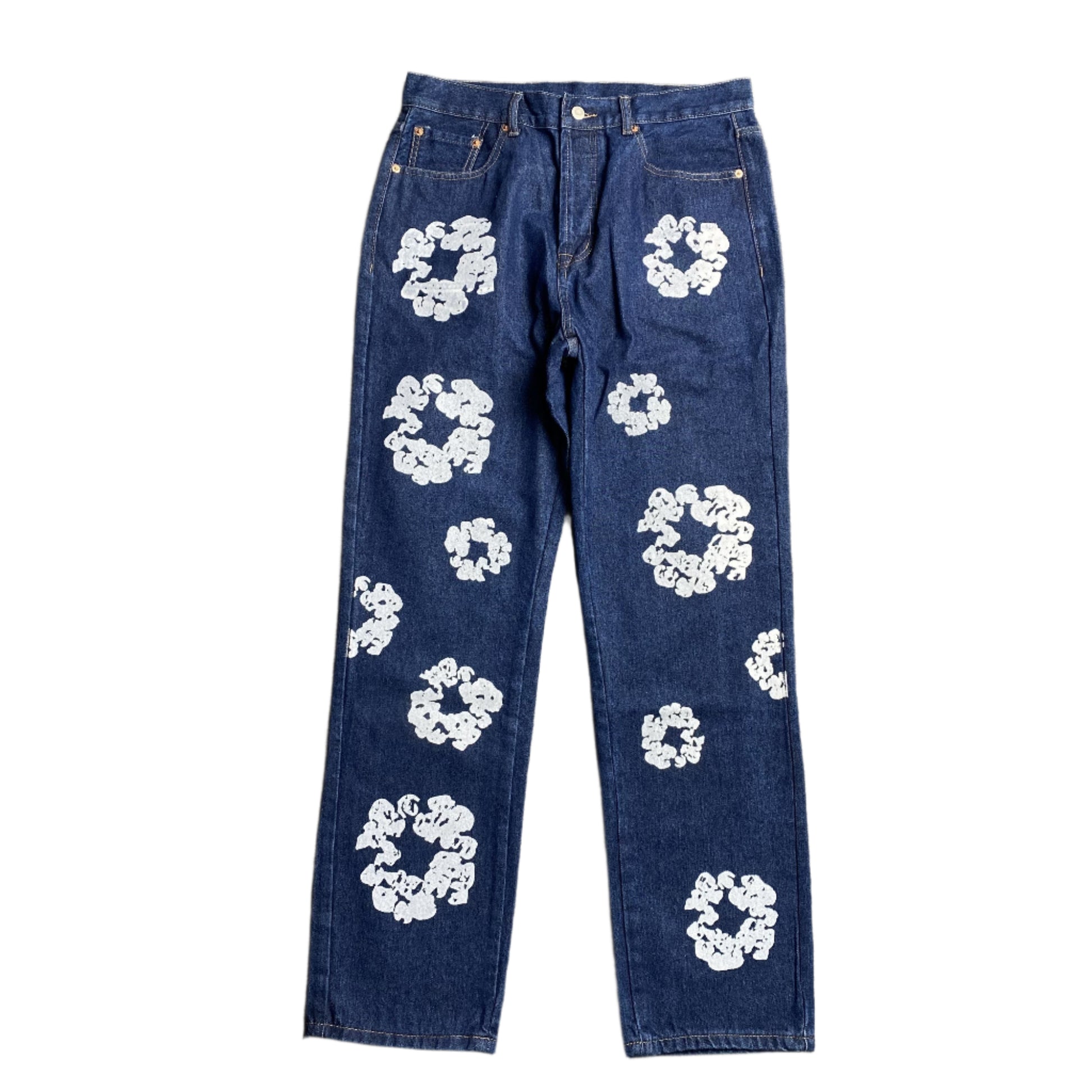 DENIM TEARS x LEVI'S COTTON WREATH JEANS DARK BLUE - Prime Reps