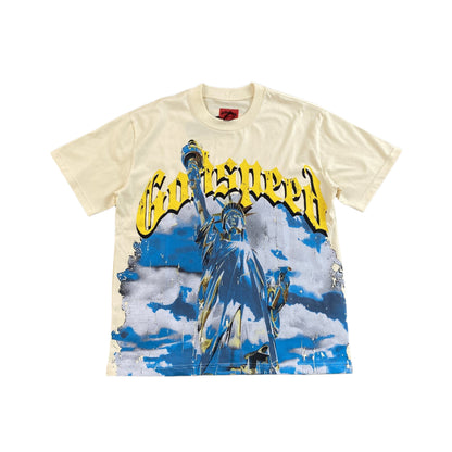 GODSPEED CHROME LIBERTY T-SHIRT BONE - Prime Reps