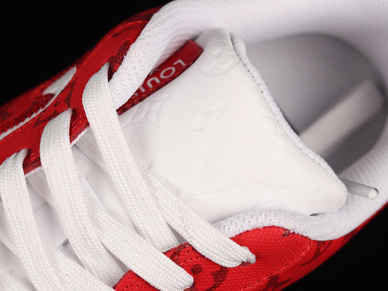 NIKE AIR FORCE 1 x LOUIS VUITTON VIRGIL ABLOH WHITE RED - Prime Reps