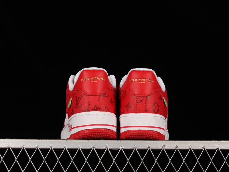 NIKE AIR FORCE 1 x LOUIS VUITTON VIRGIL ABLOH WHITE RED - Prime Reps