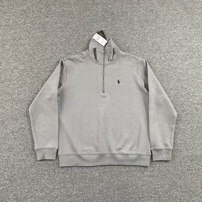 POLO RALPH LAUREN QUARTER ZIP SWEATSHIRT GREY - Prime Reps