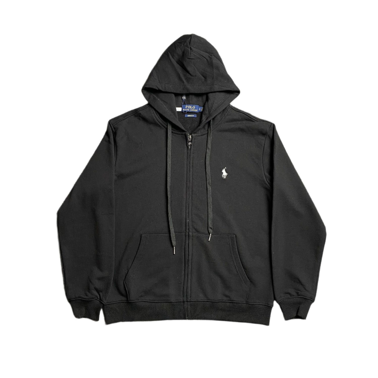 POLO RALPH LAUREN ZIP UP HOODIE BLACK - Prime Reps