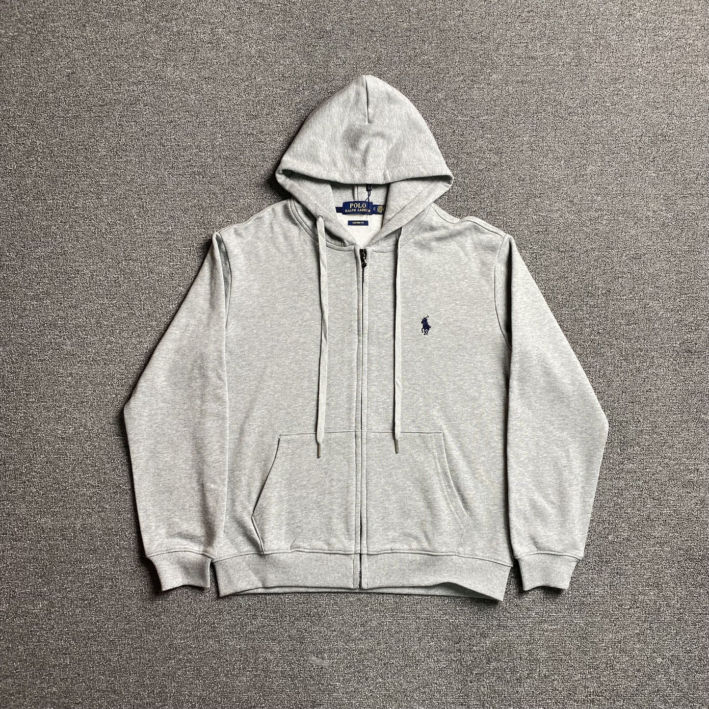 POLO RALPH LAUREN ZIP UP HOODIE GREY - Prime Reps