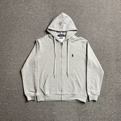 POLO RALPH LAUREN ZIP UP HOODIE GREY - Prime Reps