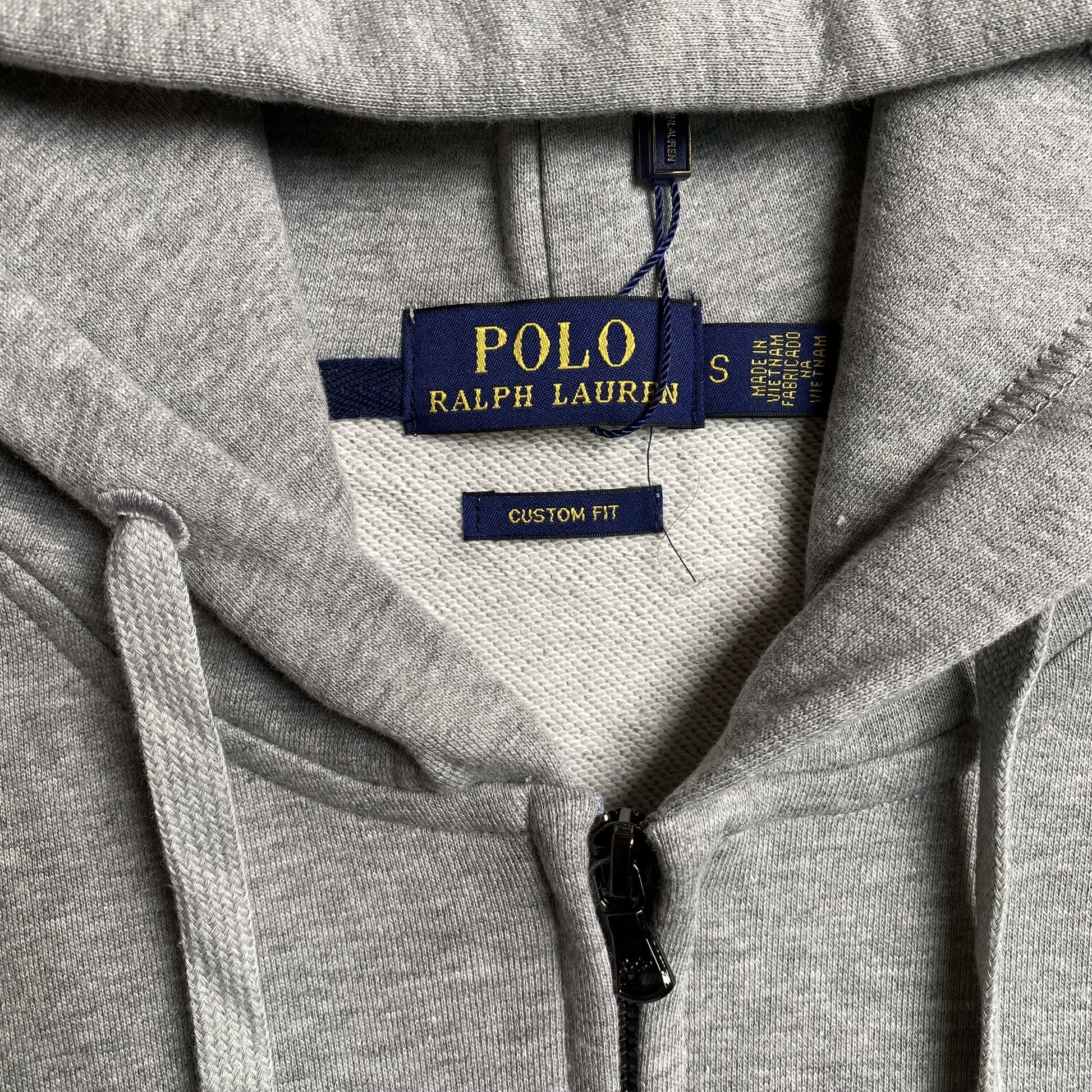 POLO RALPH LAUREN ZIP UP HOODIE GREY - Prime Reps