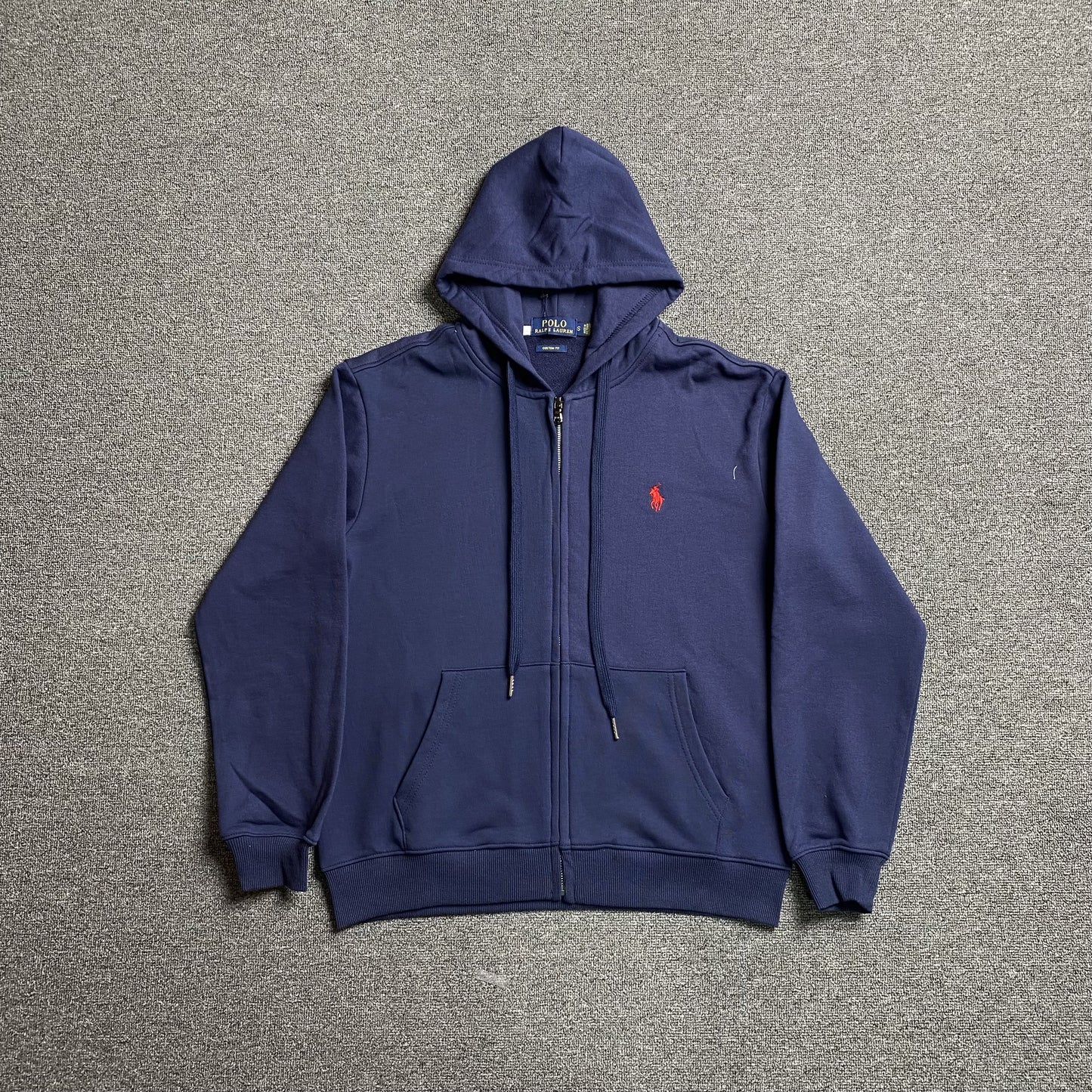 POLO RALPH LAUREN ZIP UP HOODIE NAVY - Prime Reps