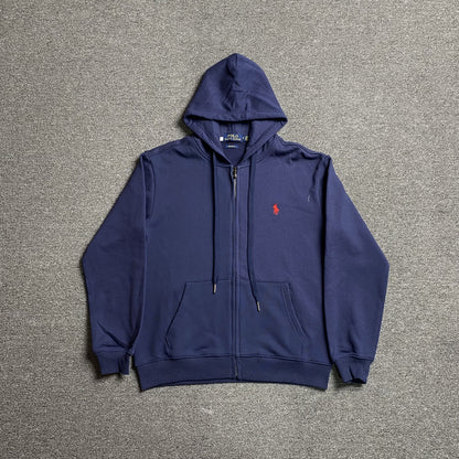 POLO RALPH LAUREN ZIP UP HOODIE NAVY - Prime Reps