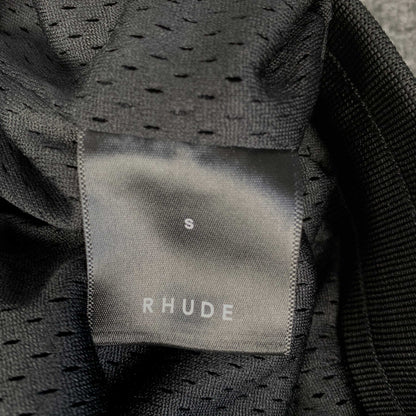 RHUDE COURT LOGO SHORTS NAVY - Prime Reps
