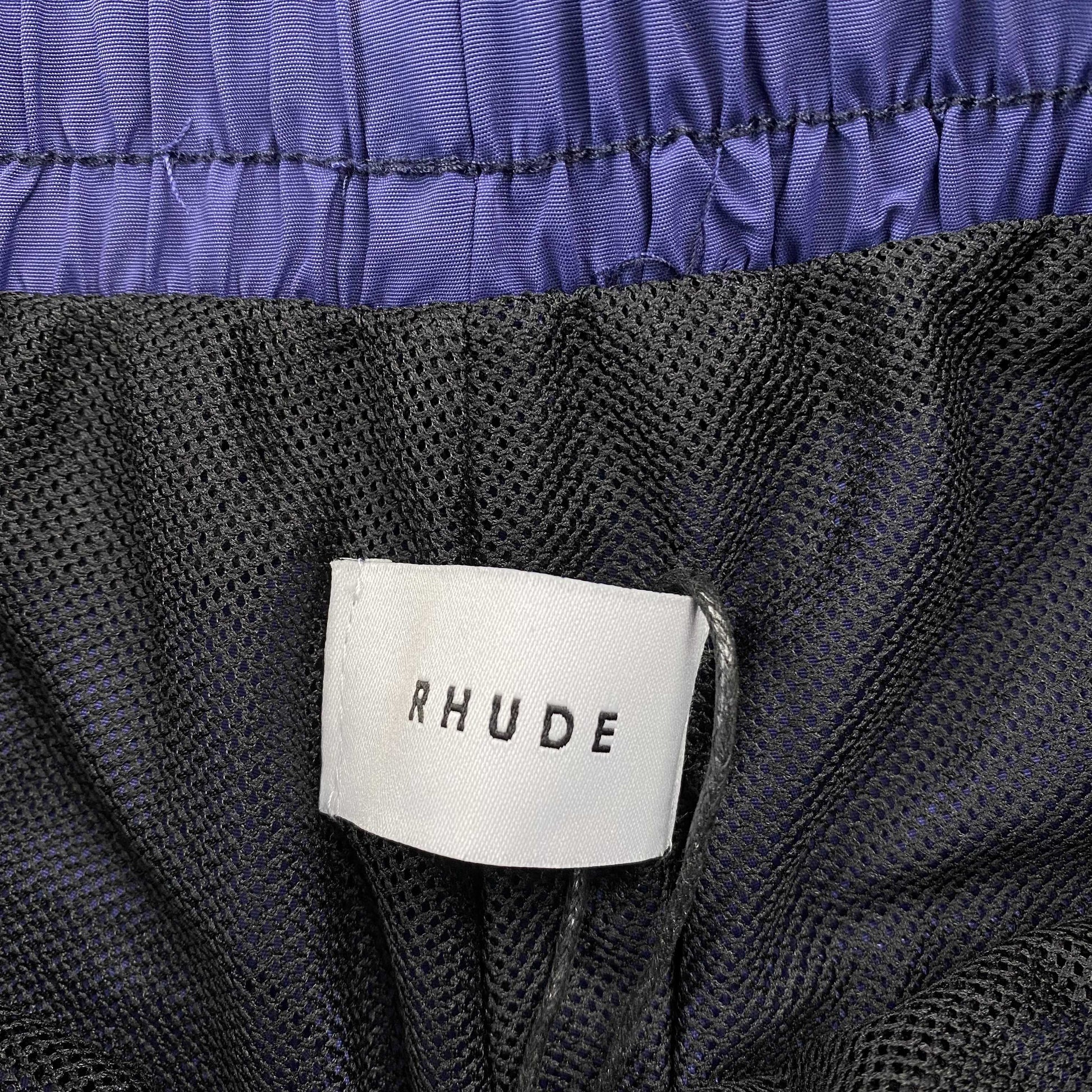 RHUDE RH LOGO SHORTS NAVY - Prime Reps