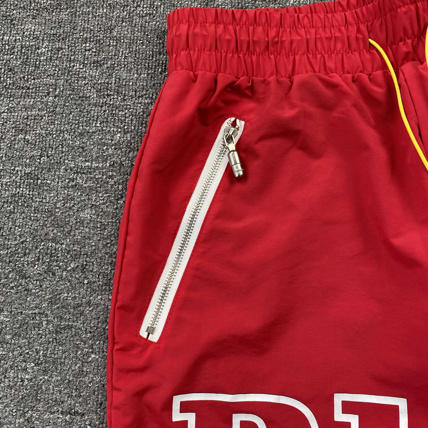 RHUDE RH LOGO SHORTS RED - Prime Reps