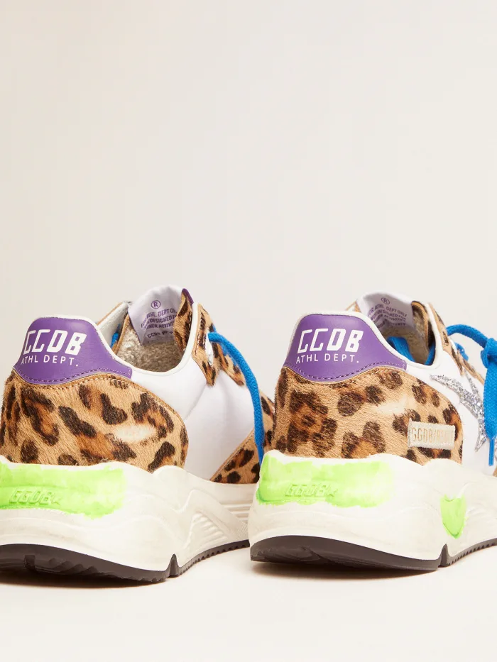 Running Sole Sneakers In Leopard-print Pony Skin