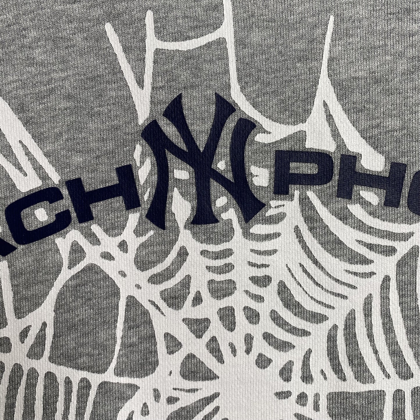 SP5DER ARACH NY PHOBIA HOODIE ASH GREY - Prime Reps