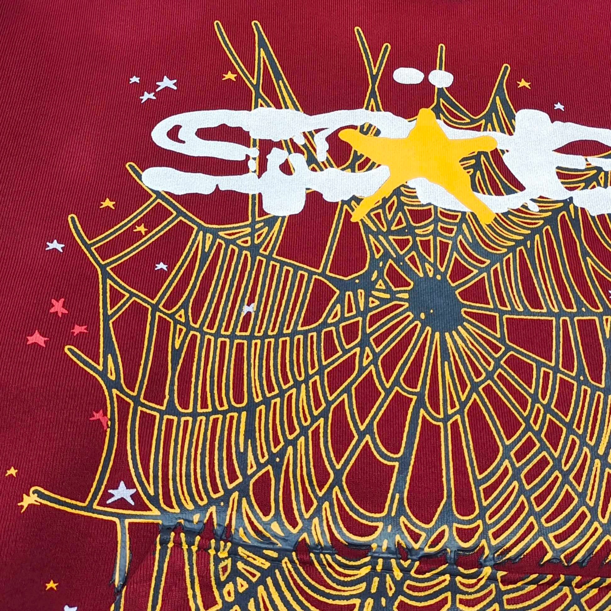 SP5DER LOGO HOODIE MAROON - Prime Reps