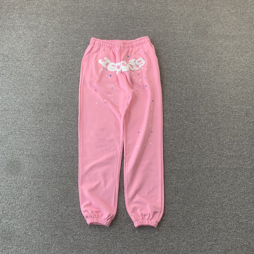 SP5DER OG WEB SWEATPANTS PINK - Prime Reps