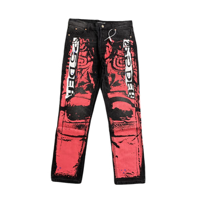 SP5DER PAINTED MOTO DENIM BLACK - Prime Reps