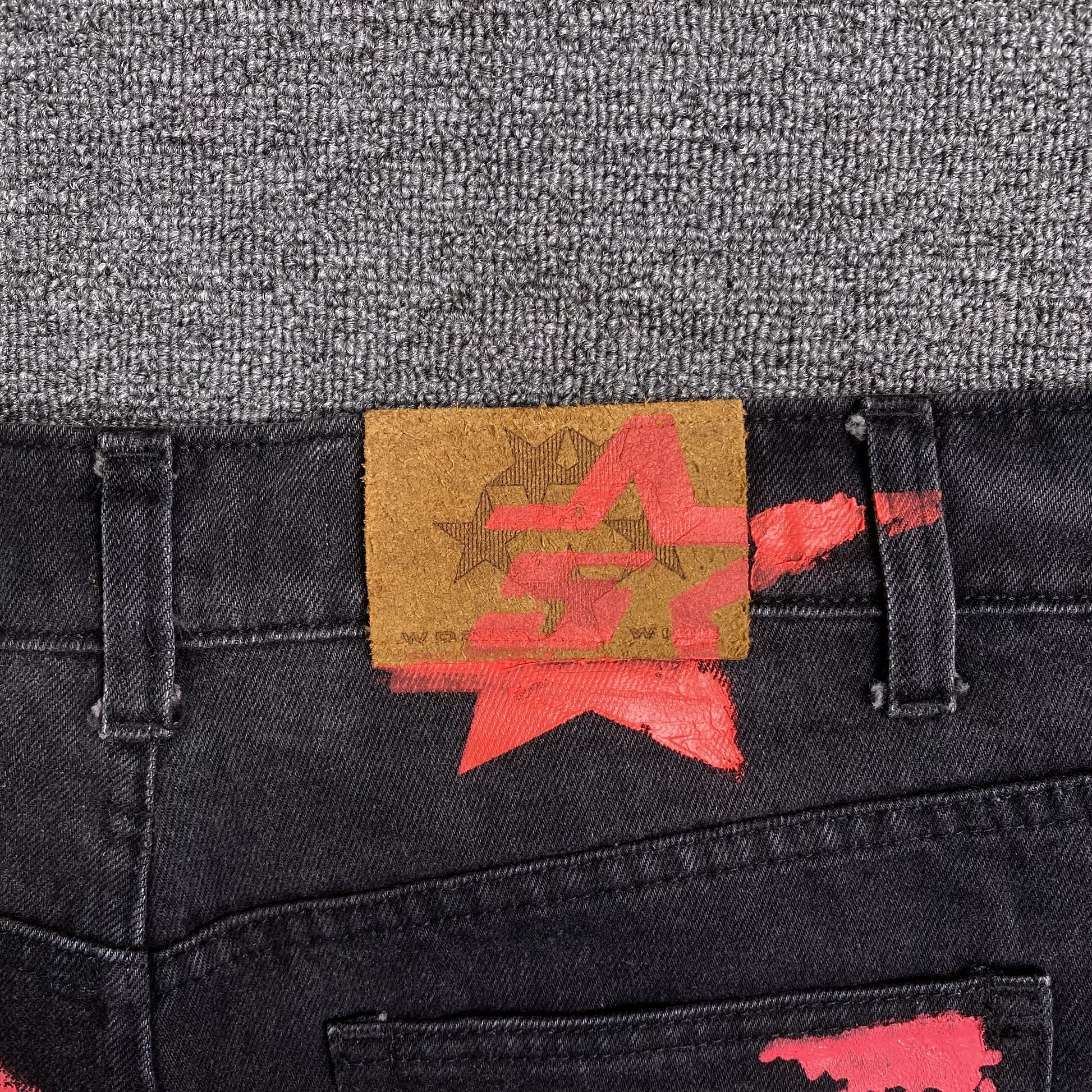 SP5DER PAINTED MOTO DENIM BLACK - Prime Reps