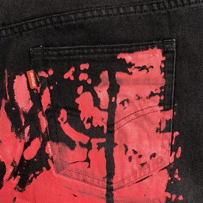 SP5DER PAINTED MOTO DENIM BLACK - Prime Reps