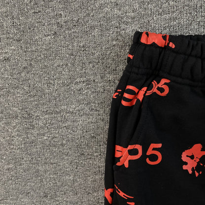 SP5DER SEX AOP SWEATPANTS BLACK - Prime Reps