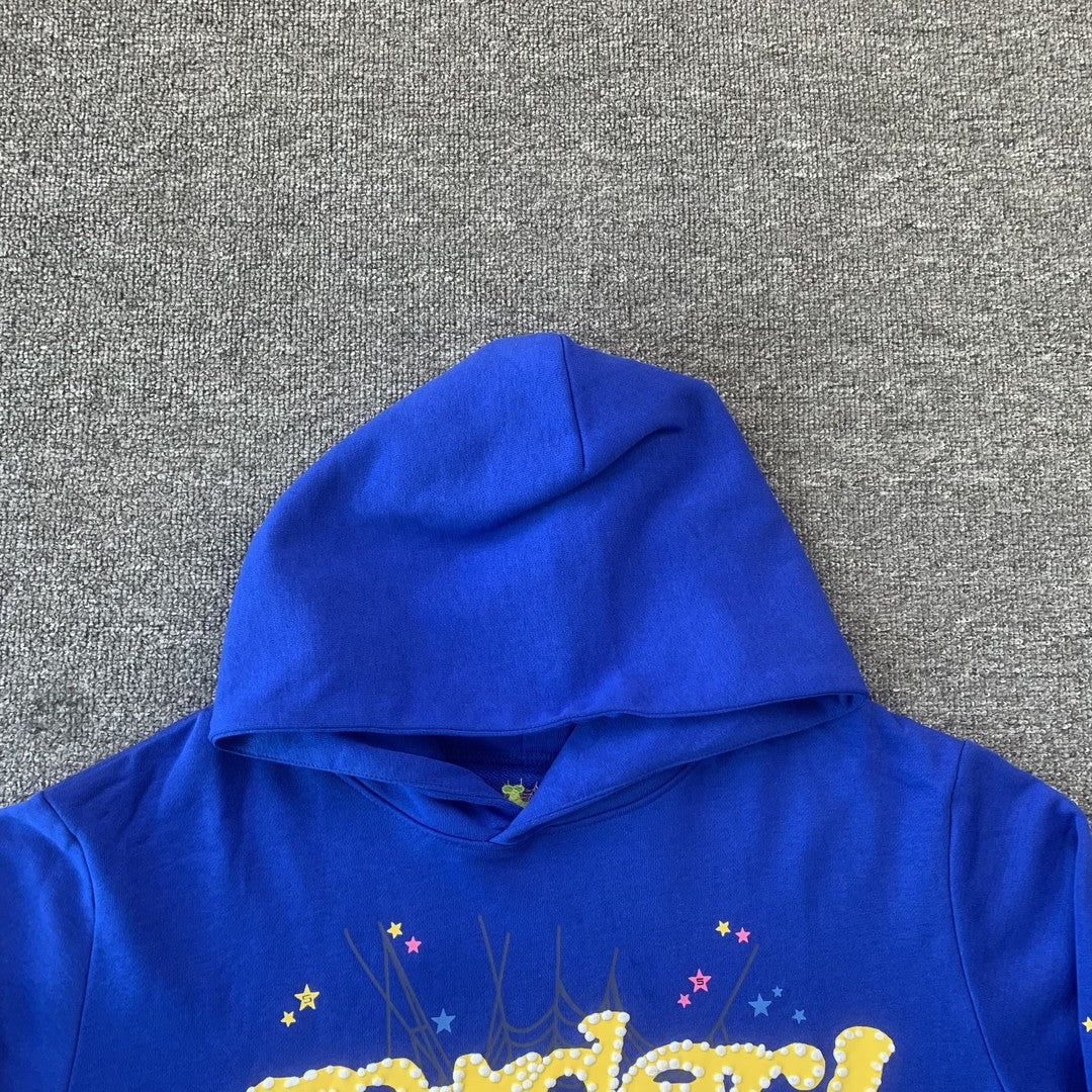 SP5DER TC HOODIE BLUE - Prime Reps