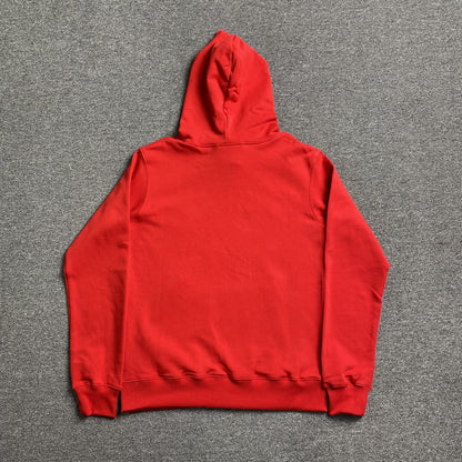 SP5DER x METRO BOOMIN HEROS AND VILLAINS HOODIE RED - Prime Reps