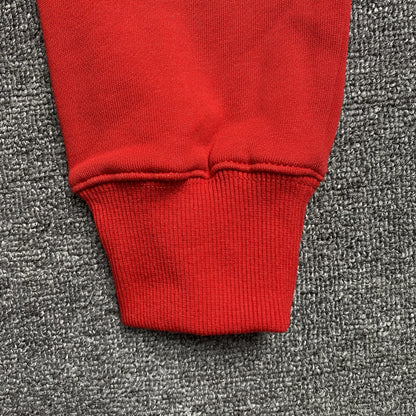SP5DER x METRO BOOMIN HEROS AND VILLAINS HOODIE RED - Prime Reps