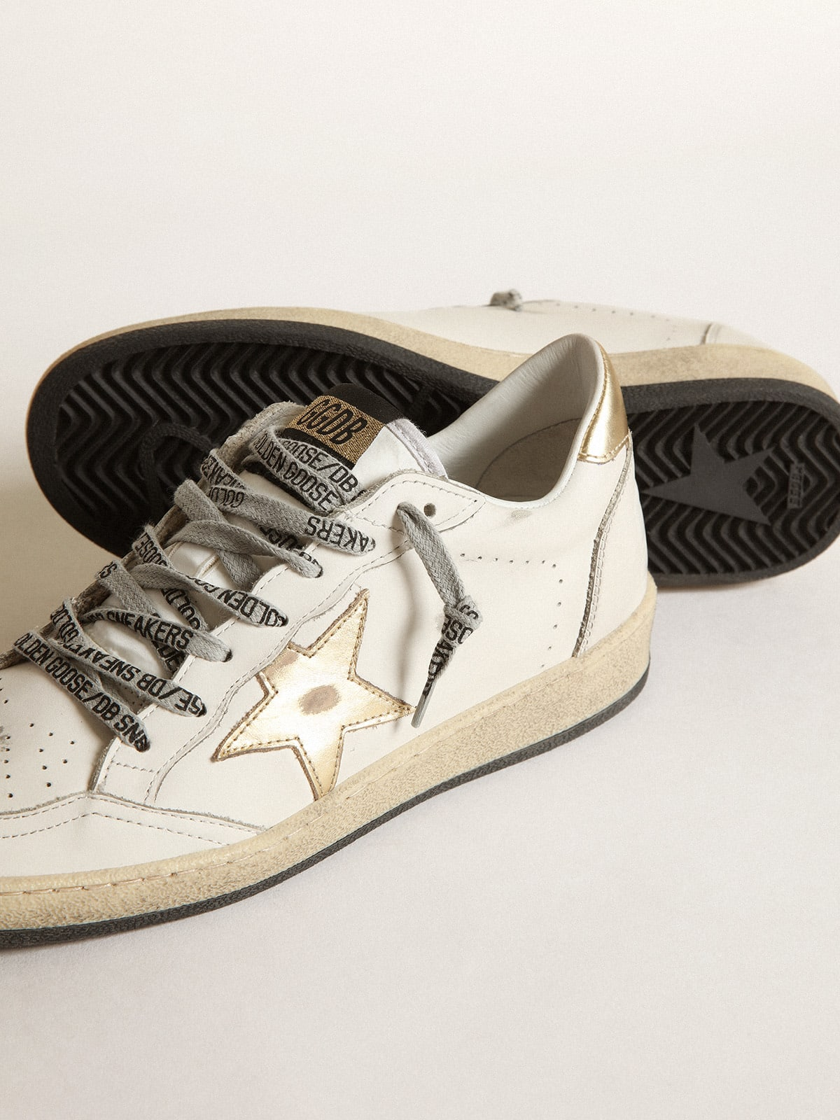 Sneakers Ball Star Con Stella E Talloncino Dorati