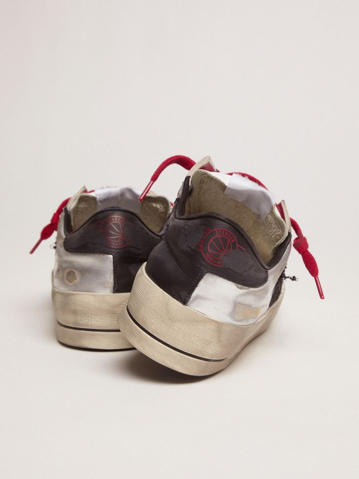 Women's Limited Edition Lab Silver And Animal-print Stardan Sneakers