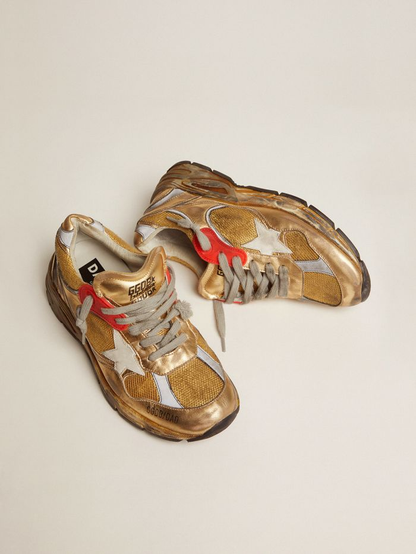 Women’s Gold Dad-star Sneakers
