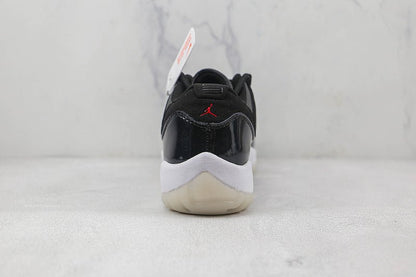 AIR JORDAN 11 RETRO LOW 72 - 10 BLACK/GYM RED/WHITE/SAIL - Prime Reps