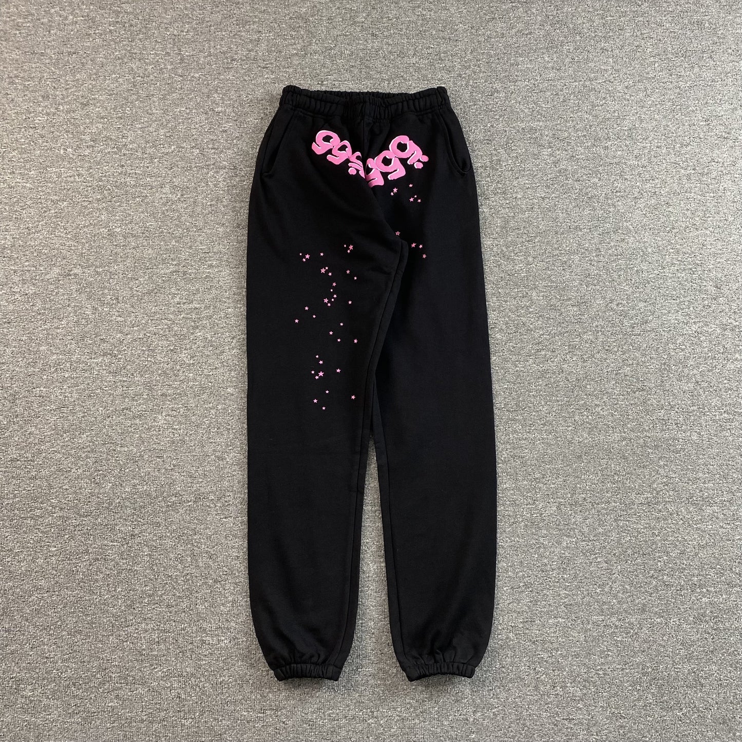SP5DER ANGEL NUMBER SWEATPANTS BLACK