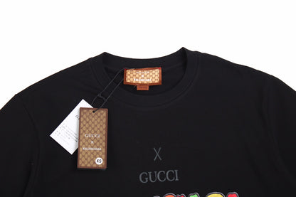 GUCCI x BALENCIAGA DRIP LOGO T-SHIRT BLACK