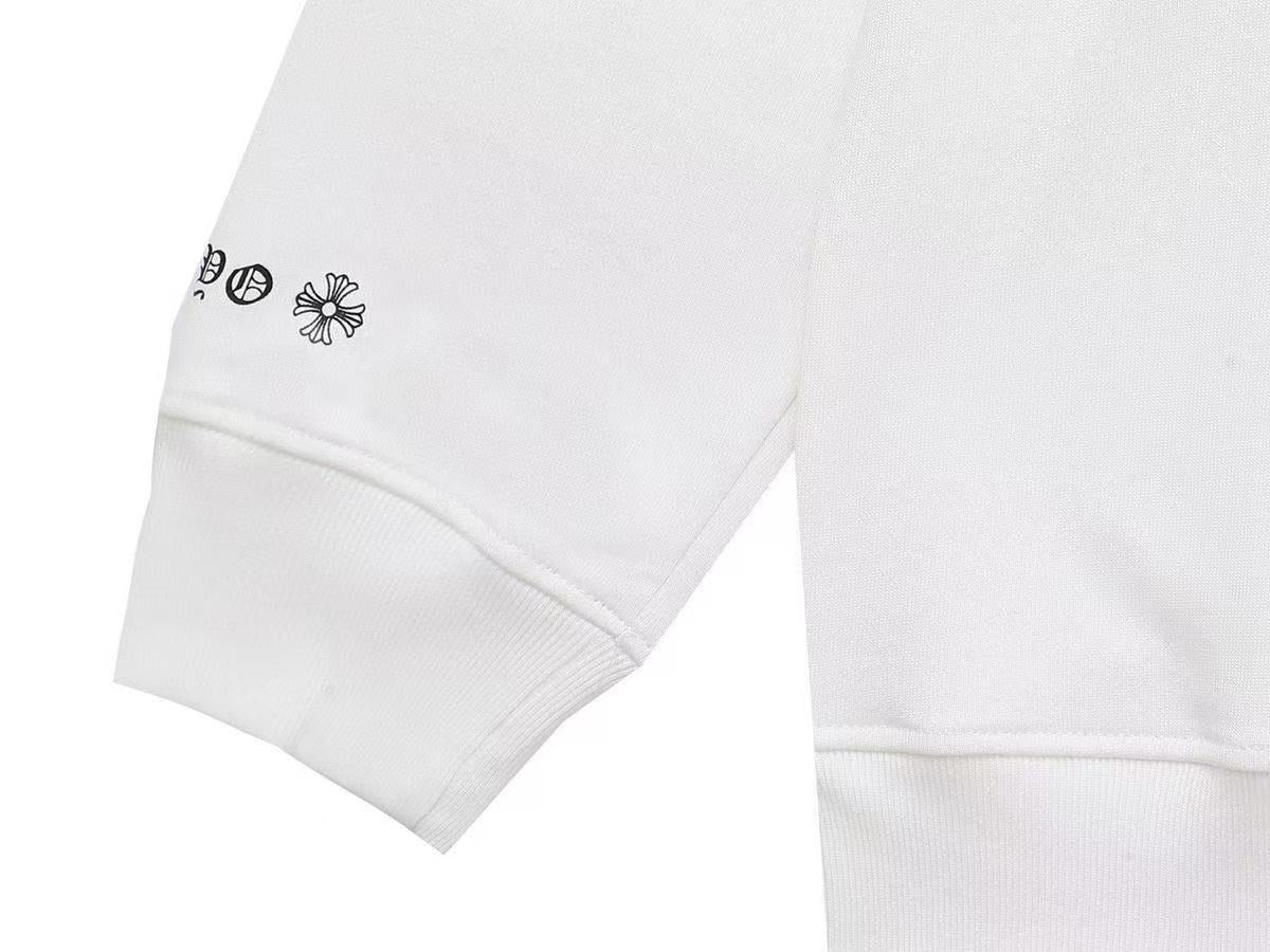 CHROME HEARTS HORSE SHOE LOGO SWEATSHIRT WHITE